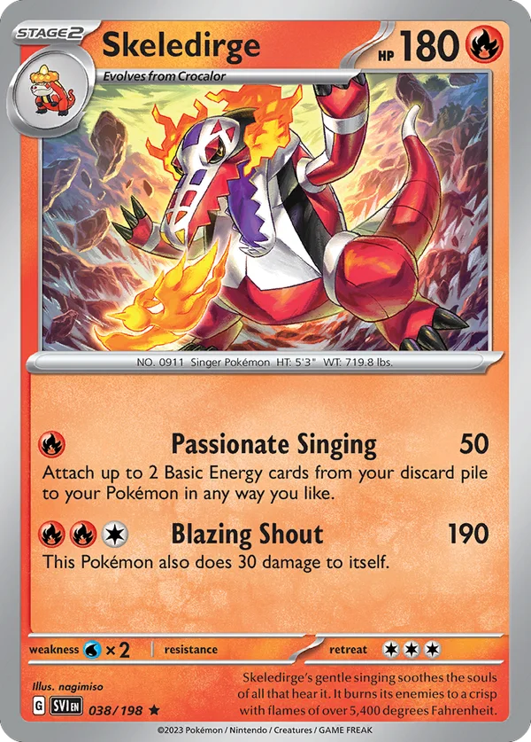 Skeledirge – 038/198 – Rare – Holo Foil
