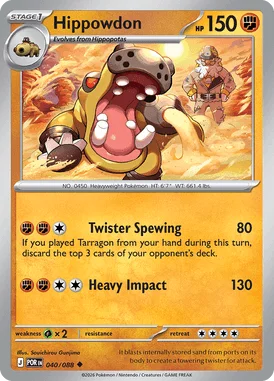 Hippowdon – 040/088 – Uncommon – Reverse Holo