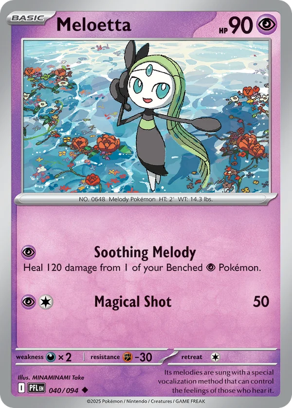 Meloetta – 040/094 – Uncommon – Reverse Holo