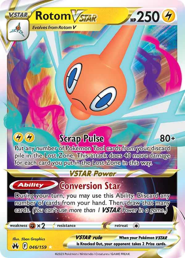 Rotom VSTAR – 046/159 – Rare Holo VSTAR