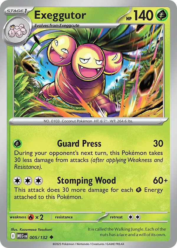 Exeggutor – 005/132 – Uncommon – Reverse Holo