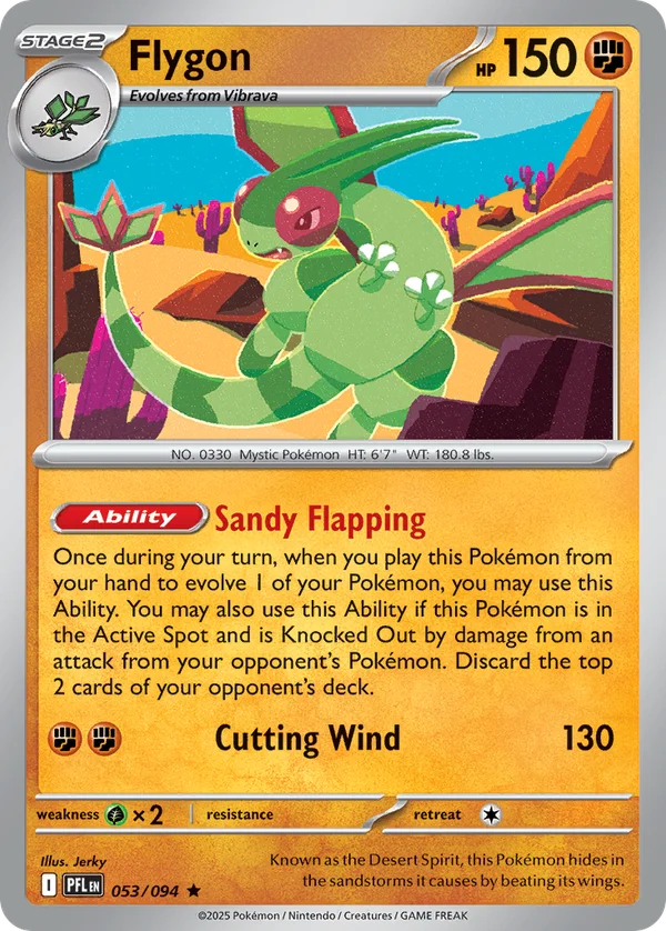 Flygon – 053/094 – Rare – Holo Foil