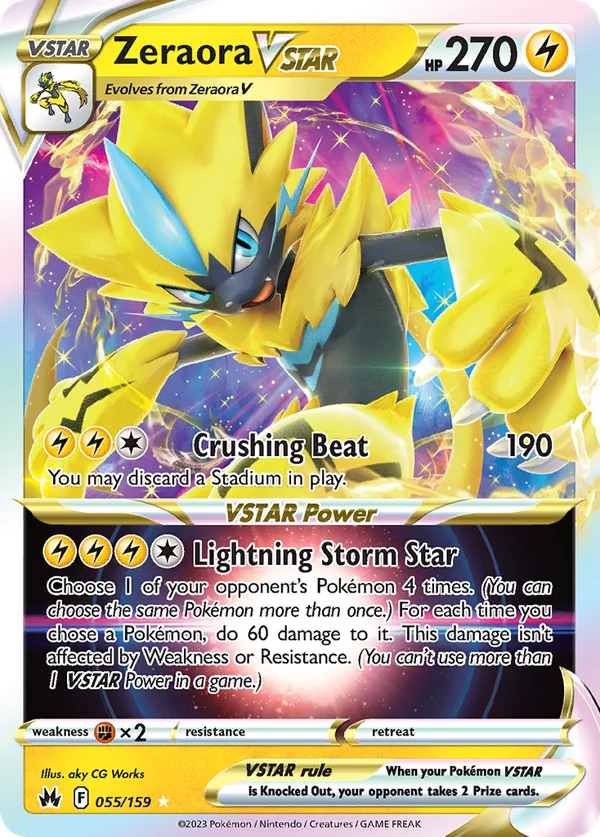 Zeraora VSTAR – 055/159 – Rare Holo VSTAR