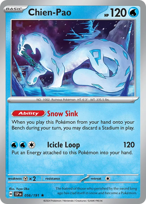 Chien-Pao – 056/191 – Rare – Holo Foil