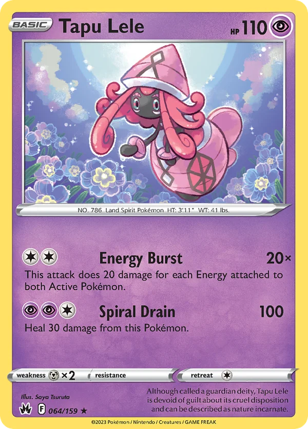Tapu Lele – 064/159 – Rare Holo – Holo Foil