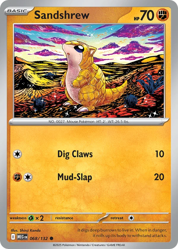 Sandshrew – 068/132 – Common – Normal
