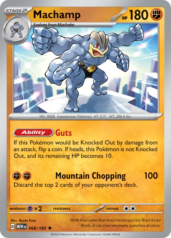 Machamp – 068/165 – Rare – Holo Foil