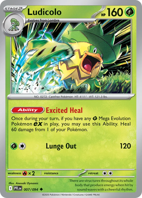Ludicolo – 007/094 – Uncommon – Normal