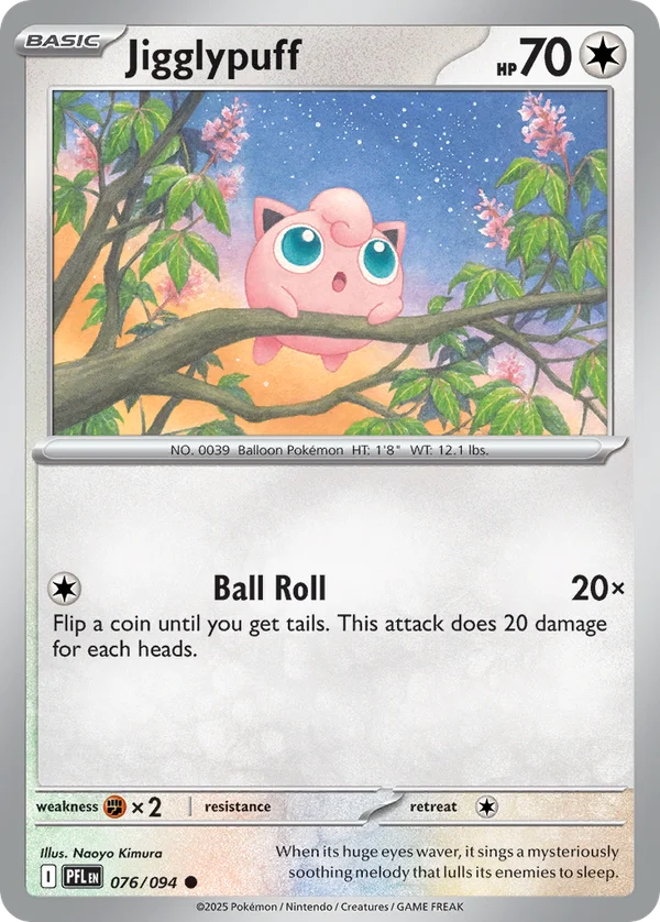 Jigglypuff – 076/094 – Common – Reverse Holo