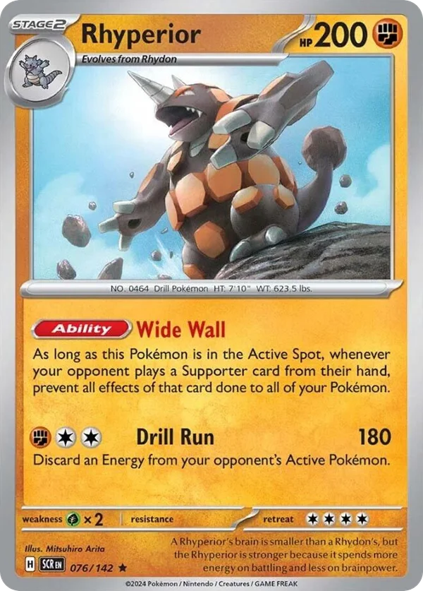 Rhyperior – 076/142 – Rare – Holo Foil