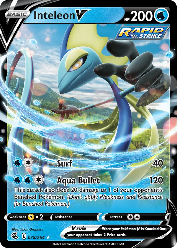 Inteleon V – 078/264 – Rare Holo V