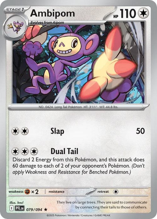 Ambipom – 079/094 – Rare – Holo Foil
