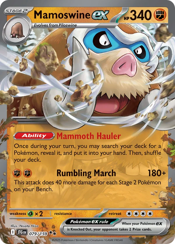 Mamoswine ex – 079/159 – Double Rare