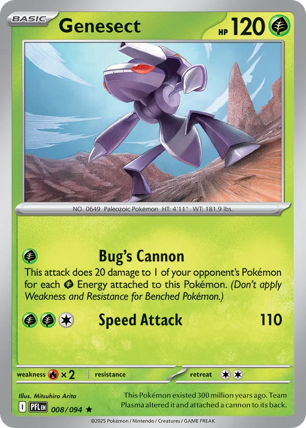 Genesect – 008/094 – Rare – Holo Foil
