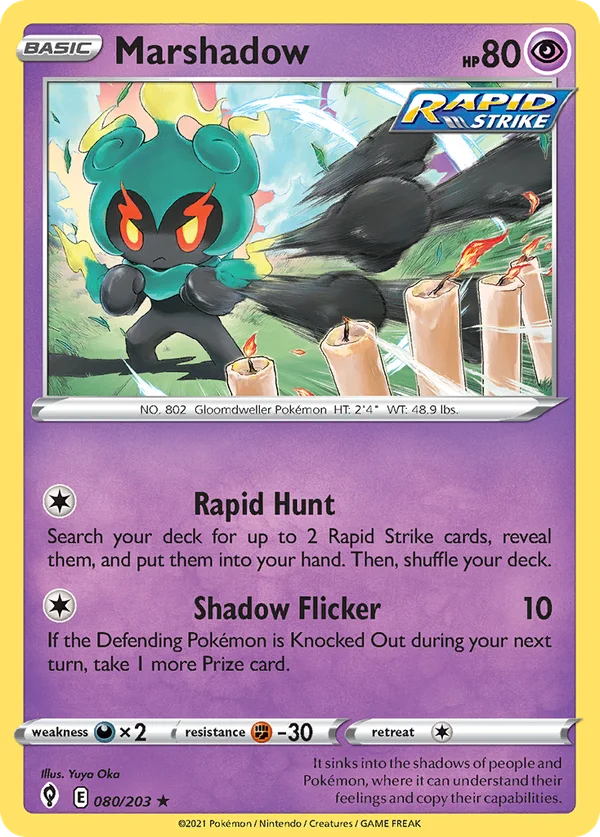 Marshadow – 080/203 – Rare Holo – Holo Foil