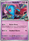 Team Rocket's Wobbuffet – 082/182 – Rare – Holo Foil
