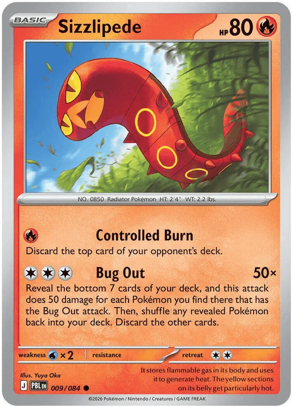 Sizzlipede – 009/084 – Common – Normal