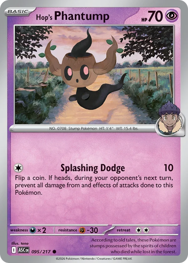 Hop's Phantump – 095/217 – Common – Normal