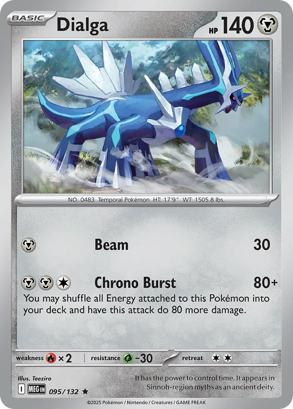 Dialga – 095/132 – Rare – Holo Foil