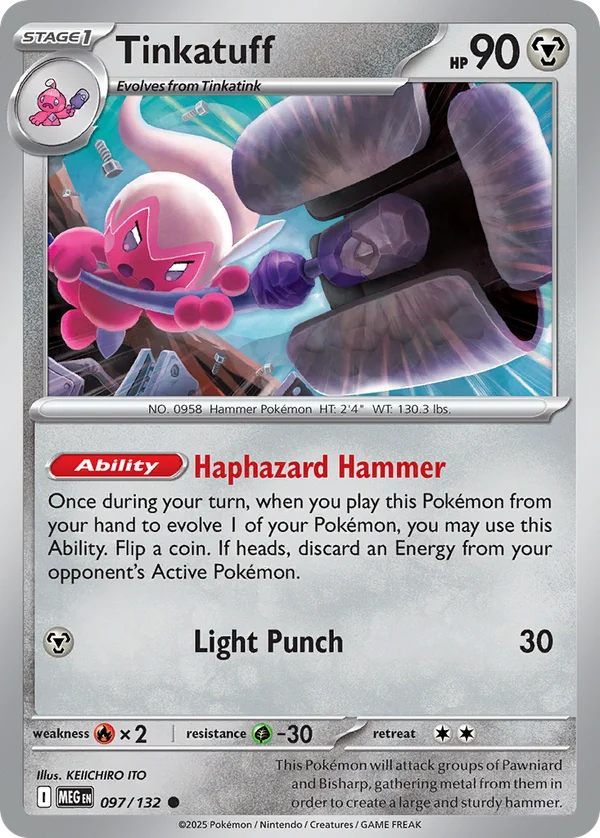 Tinkatuff – 097/132 – Common – Reverse Holo