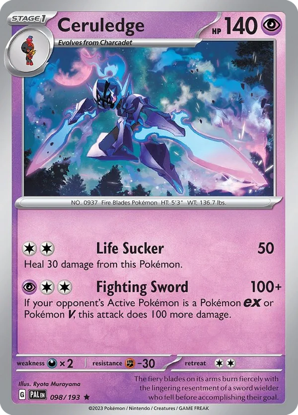 Ceruledge – 098/193 – Rare – Holo Foil