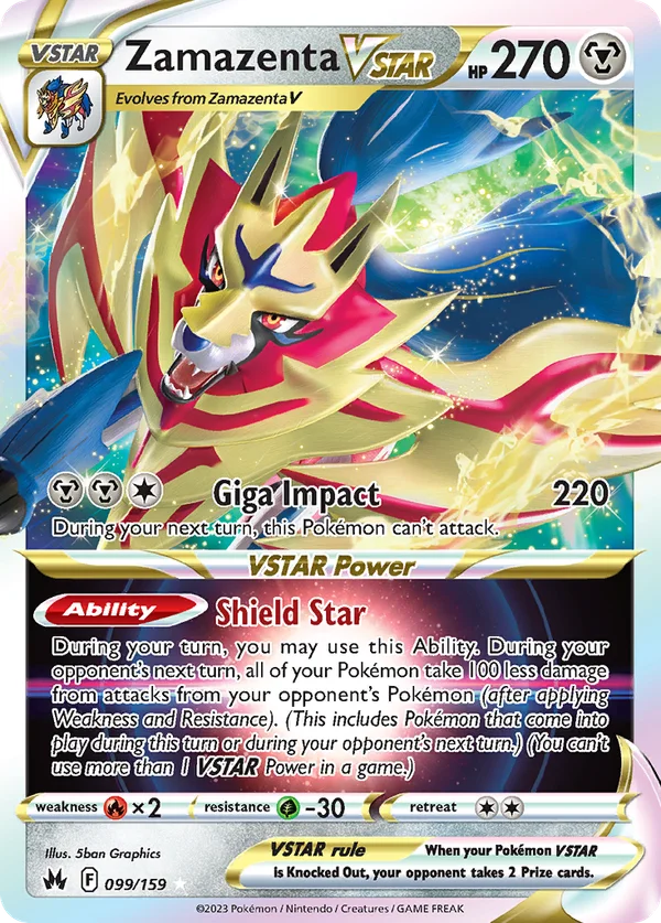 Zamazenta VSTAR – 099/159 – Rare Holo VSTAR