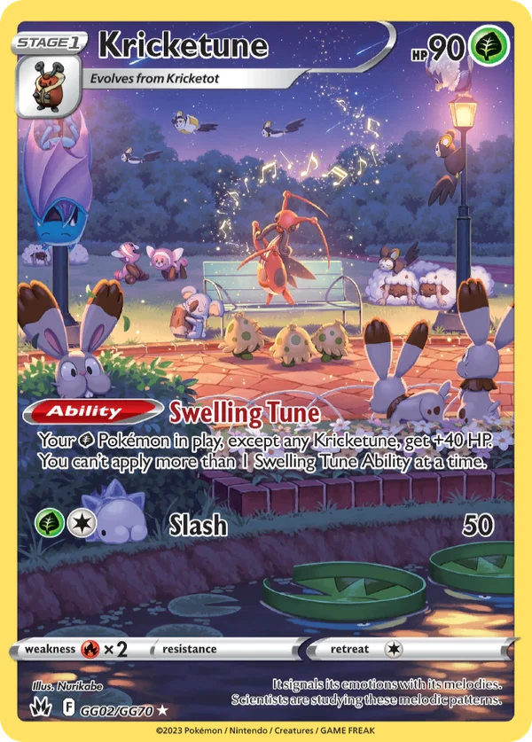 Kricketune – GG02/GG70 – Trainer Gallery Rare Holo