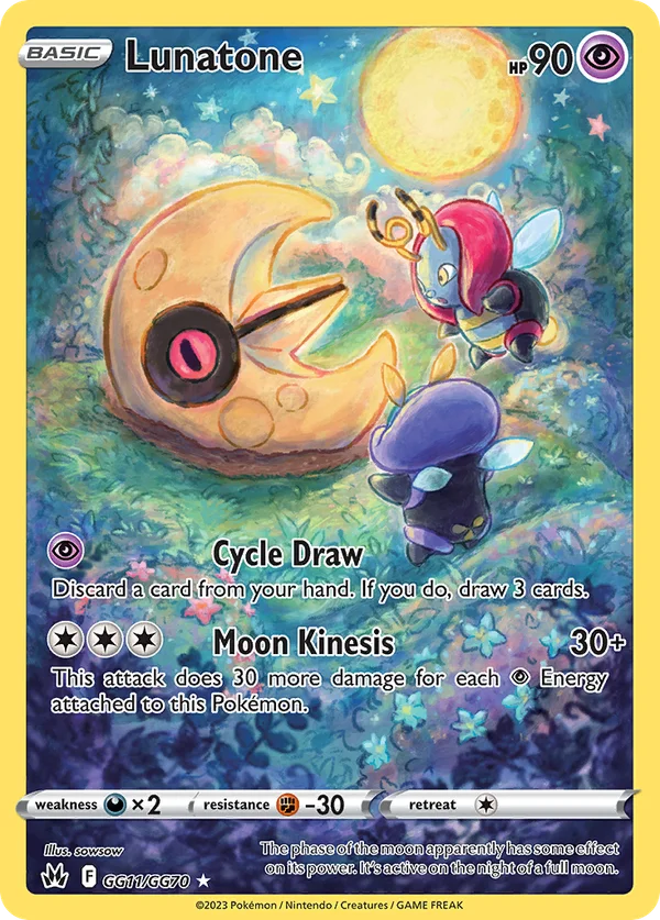 Lunatone – GG11/GG70 – Trainer Gallery Rare Holo