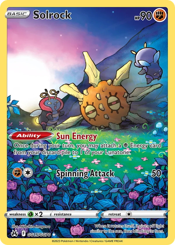 Solrock – GG15/GG70 – Trainer Gallery Rare Holo