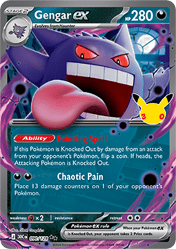 Gengar EX 30th Celebration – 090/128 – Double Rare