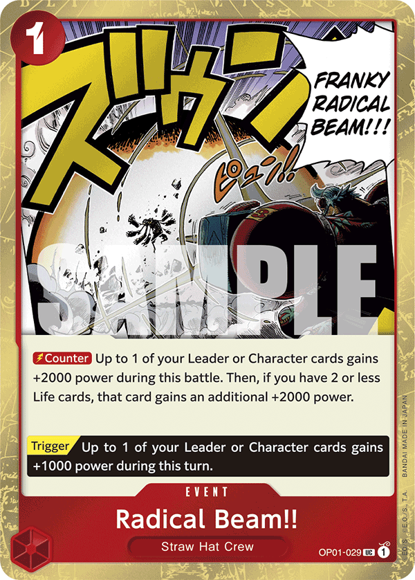 Radical Beam!! – OP01-029 – Jolly Roger Foil