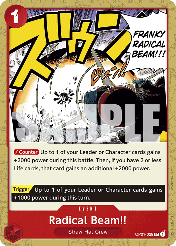 Radical Beam!! (OP01-029) (Reprint) – OP01-029 – UC