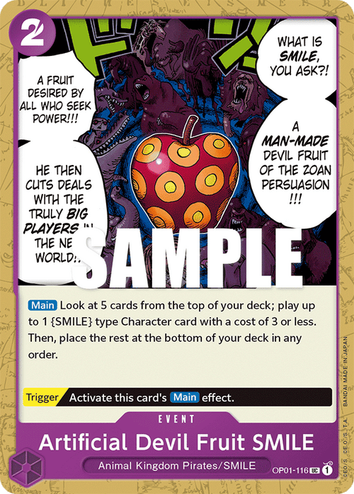 Artificial Devil Fruit SMILE – OP01-116 – UC