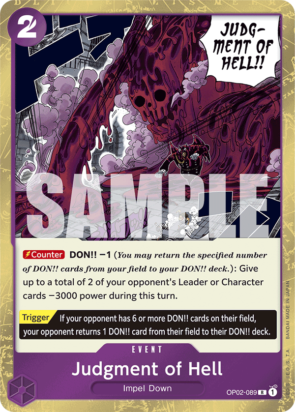 Judgment of Hell (OP02-089) (Reprint) – OP02-089 – R