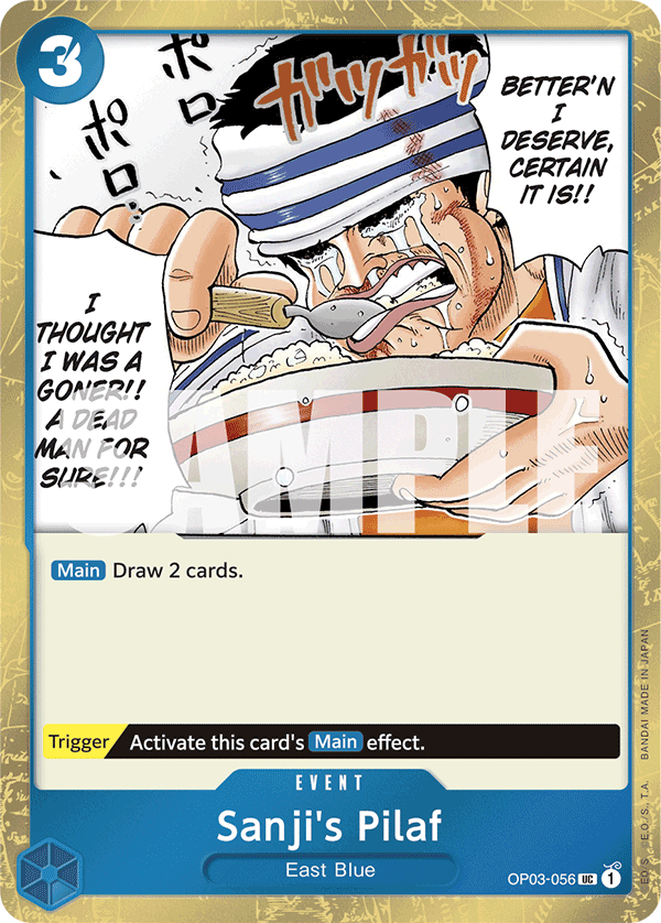 Sanji's Pilaf – OP03-056 – Jolly Roger Foil