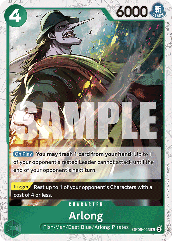 Arlong – OP06-023 – Jolly Roger Foil