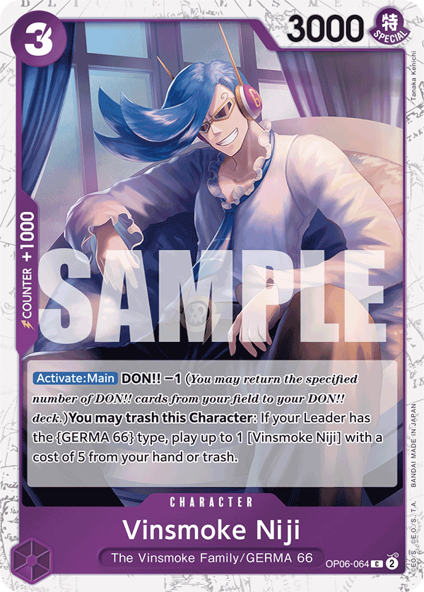 Vinsmoke Niji (OP06-064) – OP06-064 – Jolly Roger Foil