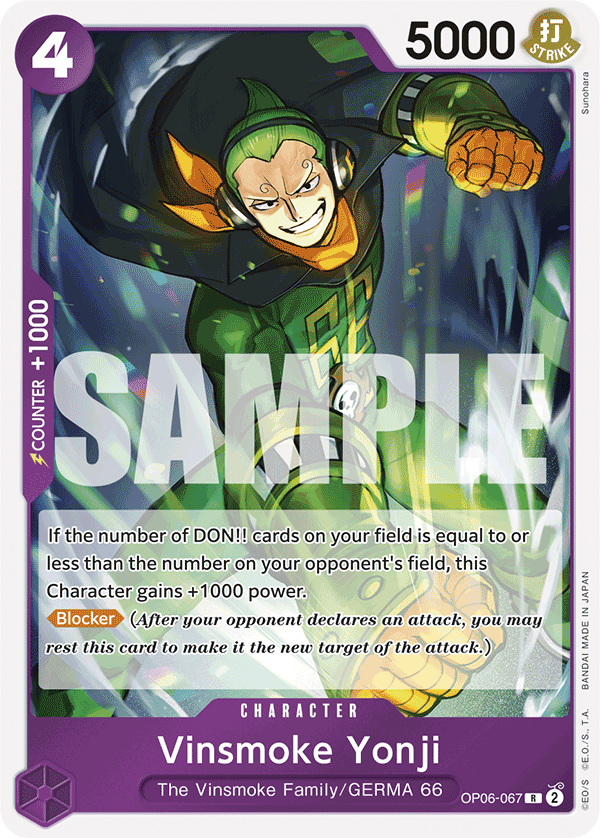 Vinsmoke Yonji (OP06-067) (Reprint) – OP06-067 – R