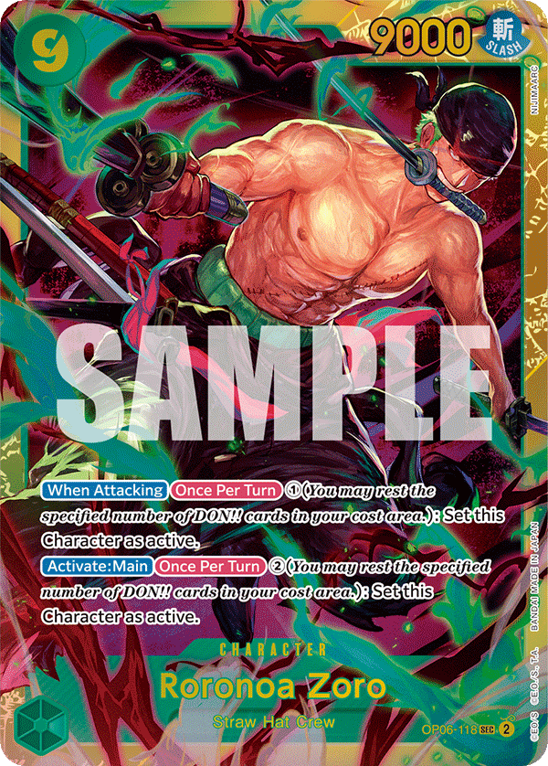 Roronoa Zoro – OP06-118 – SEC