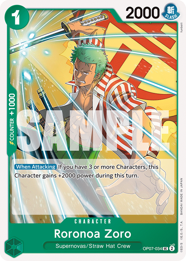 Roronoa Zoro – OP07-034 – UC