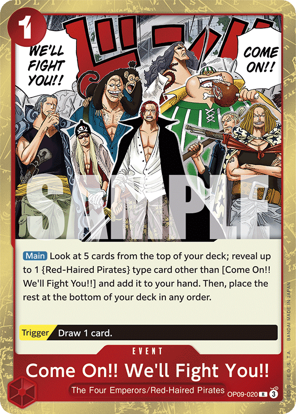 Come On!! We'll Fight You!! – OP09-020 – R