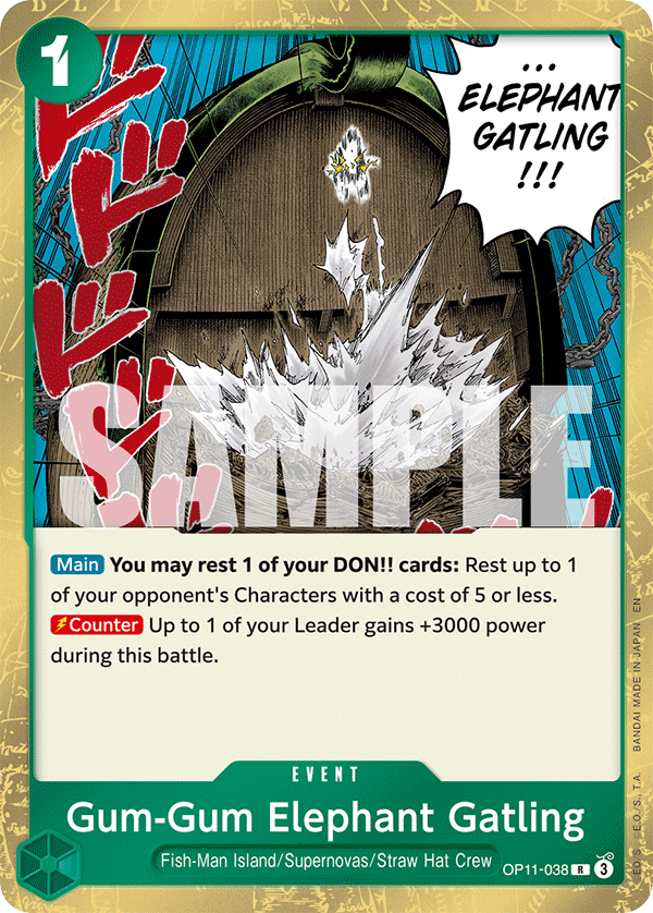 Gum-Gum Elephant Gatling – OP11-038 – R