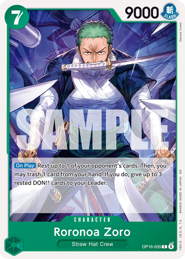 Roronoa Zoro – OP16-035 – C