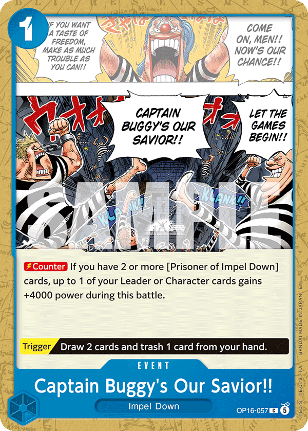 Captain Buggy's Our Savior!! – OP16-057 – C