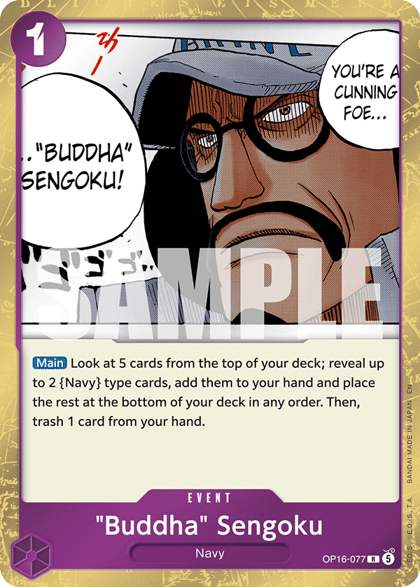 "Buddha" Sengoku – OP16-077 – R