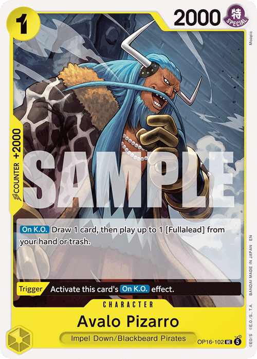Avalo Pizarro – OP16-102 – UC