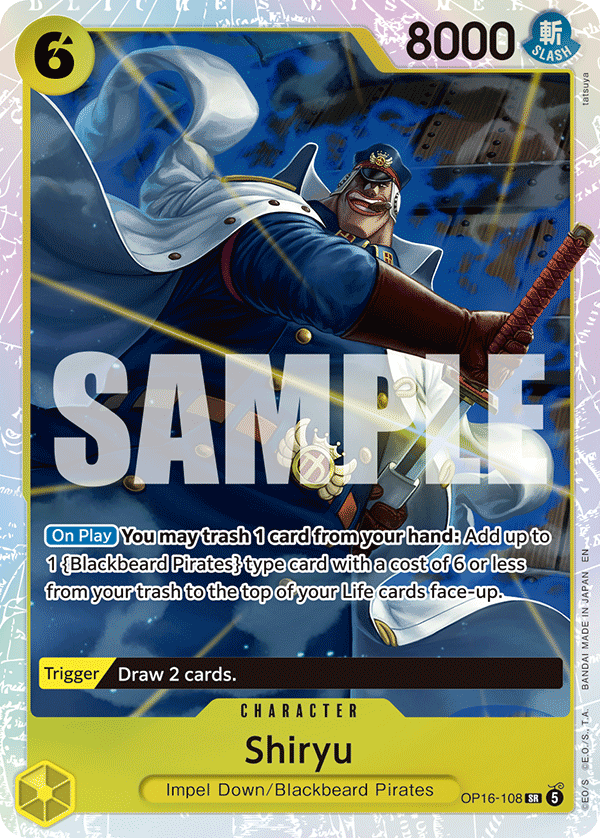 Shiryu – OP16-108 – SR