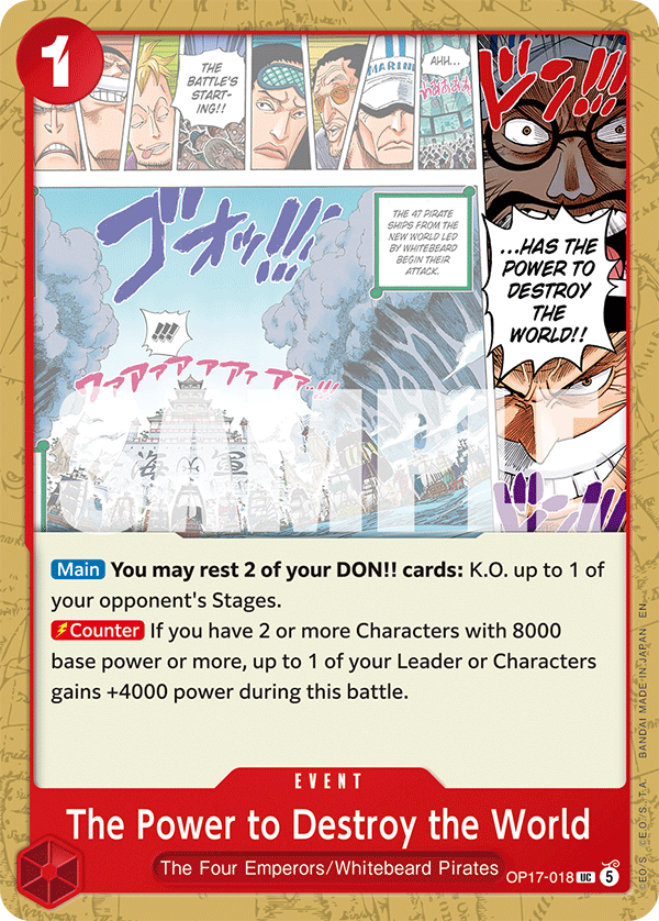 The Power to Destroy the World – OP17-018 – UC