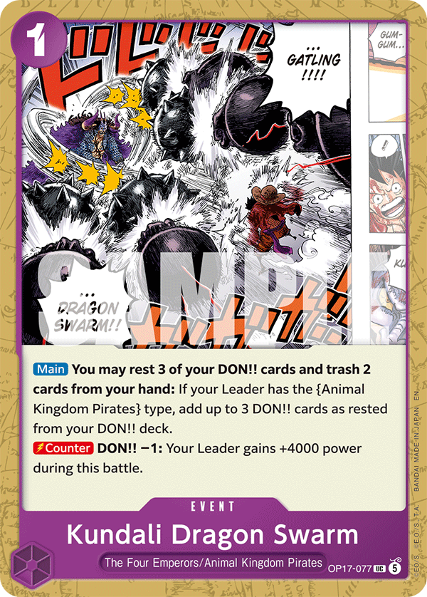 Kundali Dragon Swarm – OP17-077 – UC