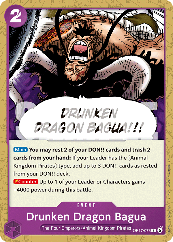 Drunken Dragon Bagua – OP17-078 – C